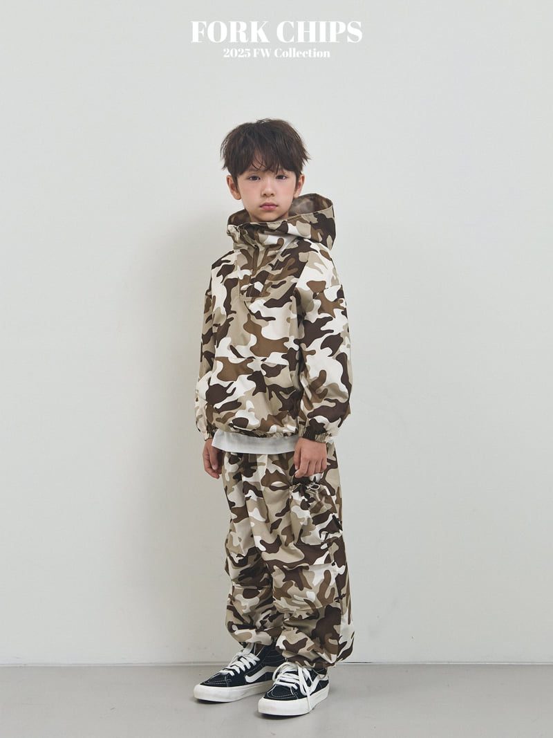 Fork Chips - Korean Children Fashion - #Kfashion4kids - Camo Cargo Pants - 5