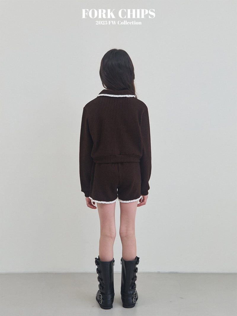 Fork Chips - Korean Children Fashion - #kidzfashiontrend - Cozy Half Pants - 4