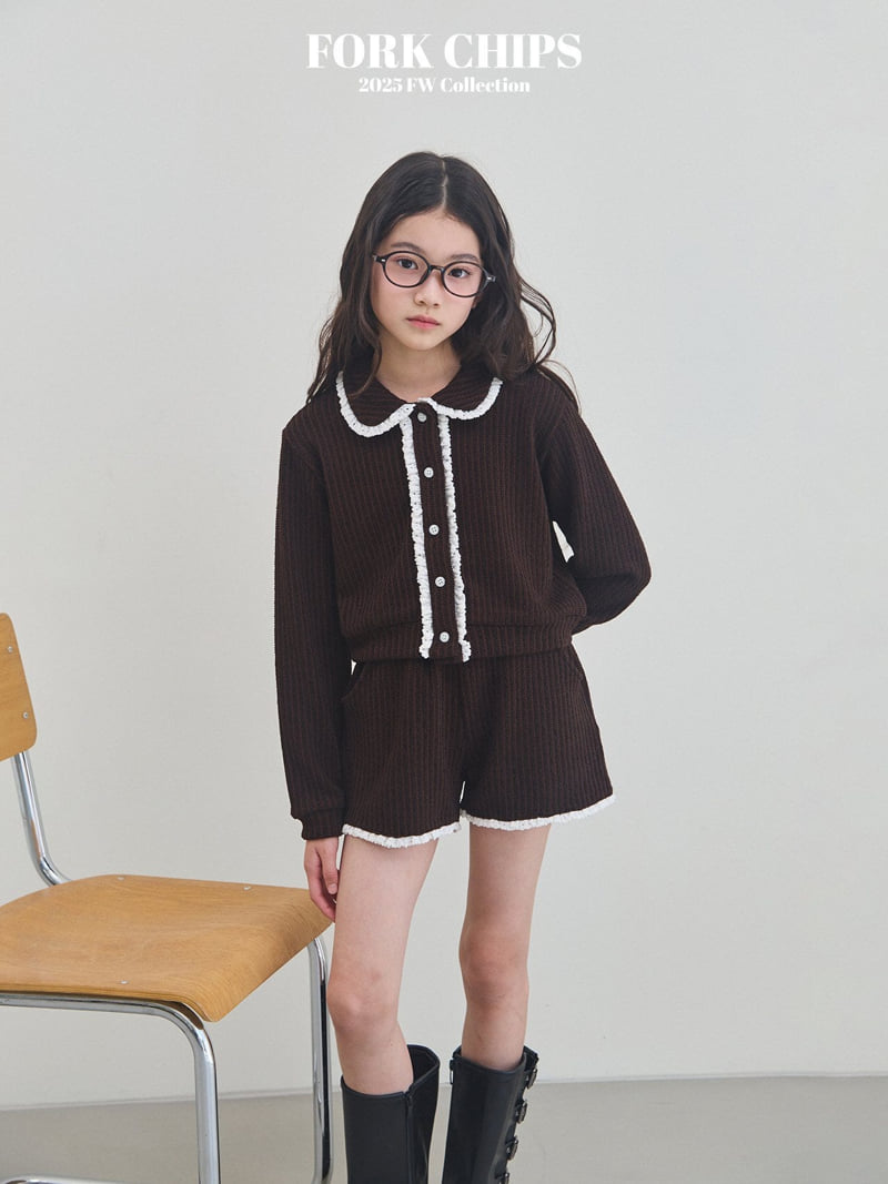 Fork Chips - Korean Children Fashion - #Kfashion4kids - Cozy Knit Cardigan - 3