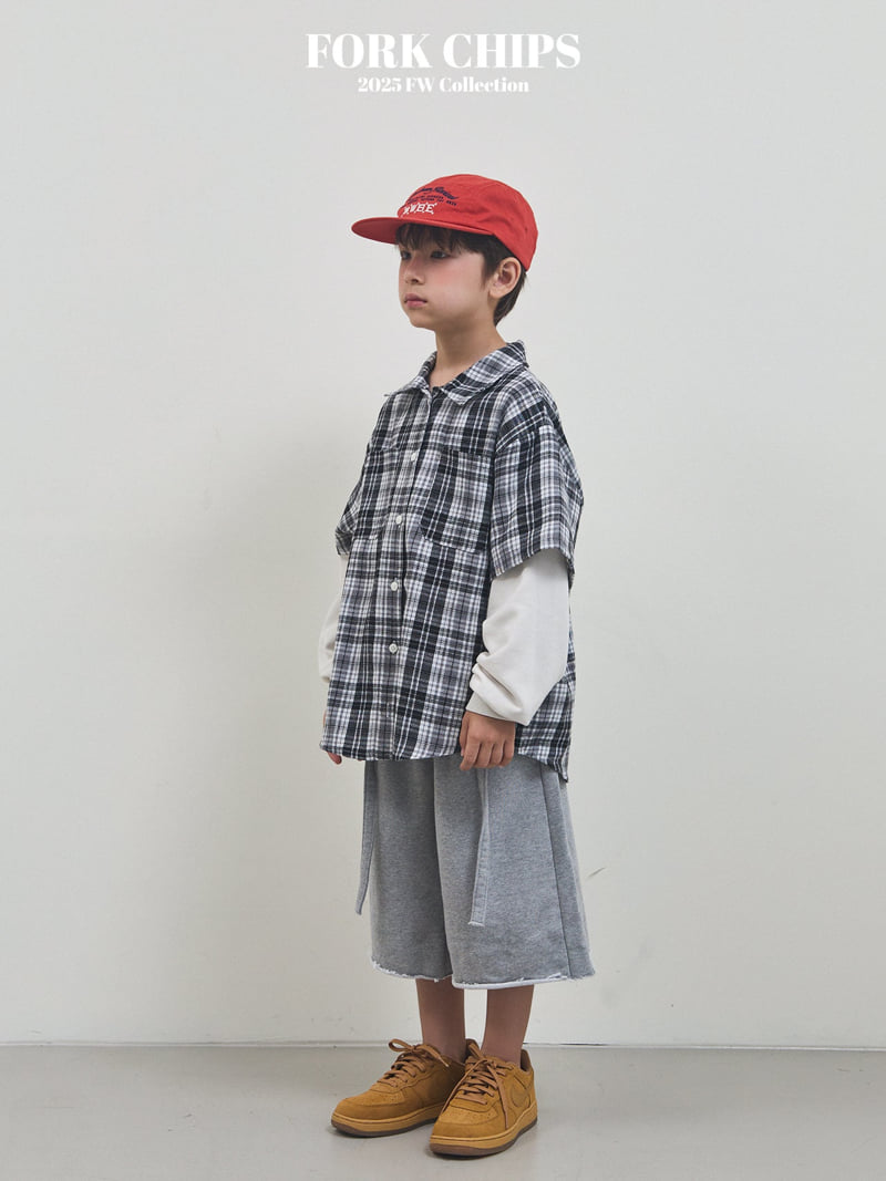 Fork Chips - Korean Children Fashion - #Kfashion4kids - Savage Half Pants - 3