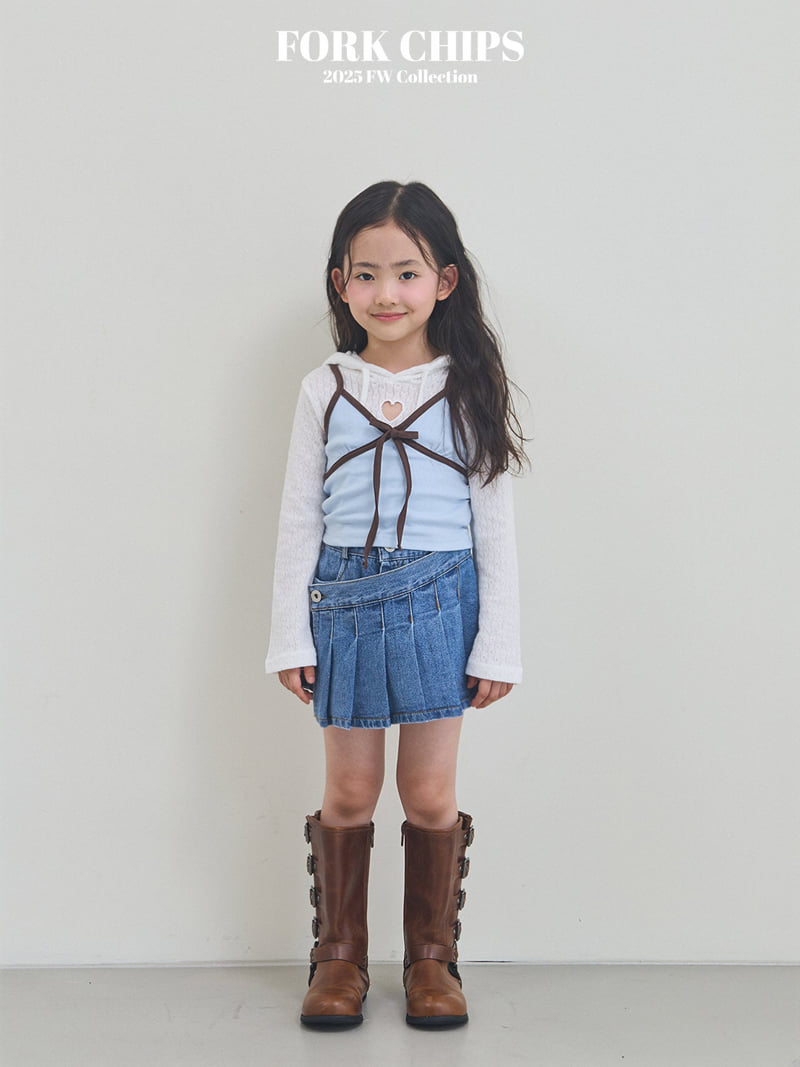 Fork Chips - Korean Children Fashion - #Kfashion4kids - Butter Ribbed Sleeveless - 3