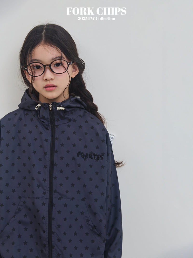 Fork Chips - Korean Children Fashion - #childofig - Star Wind Jacket - 7