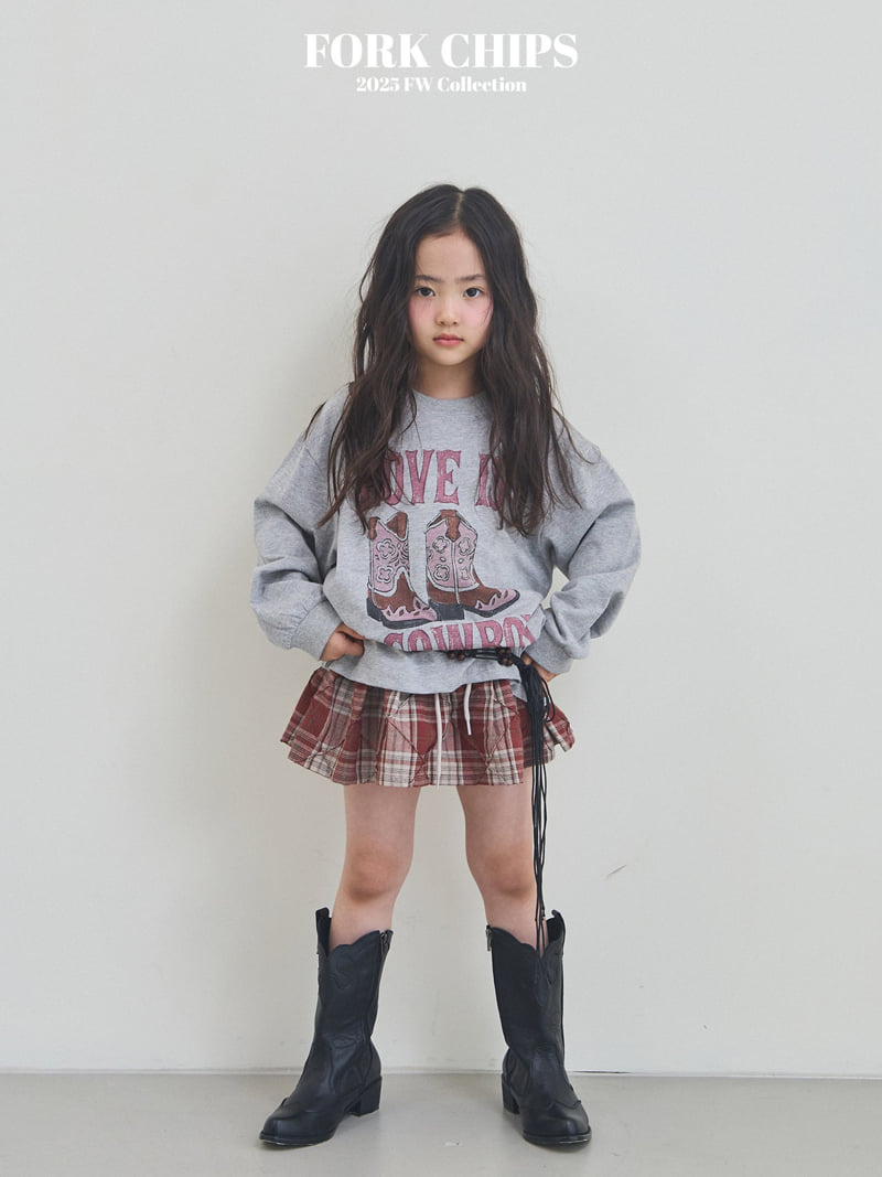 Fork Chips - Korean Children Fashion - #designkidswear - Western Tee - 9