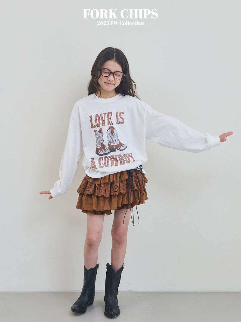 Fork Chips - Korean Children Fashion - #designkidswear - Bohemian Skirt - 3