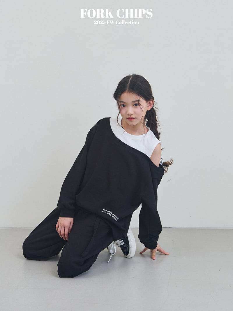 Fork Chips - Korean Children Fashion - #discoveringself - Wild Sweatshirt - 7