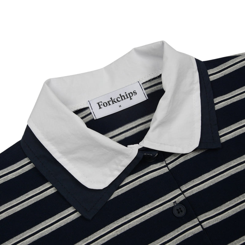 Fork Chips - Korean Children Fashion - #fashionkids - Bold Collar Tee - 10