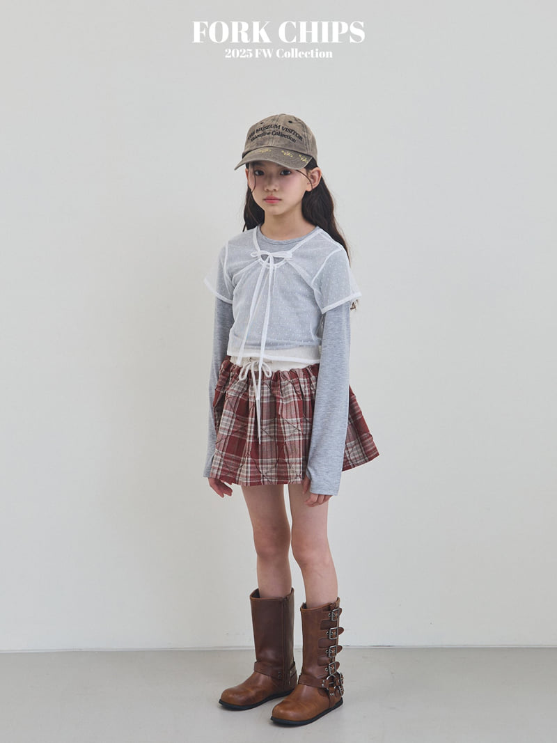 Fork Chips - Korean Children Fashion - #fashionkids - Hound Balloon Skirt - 6