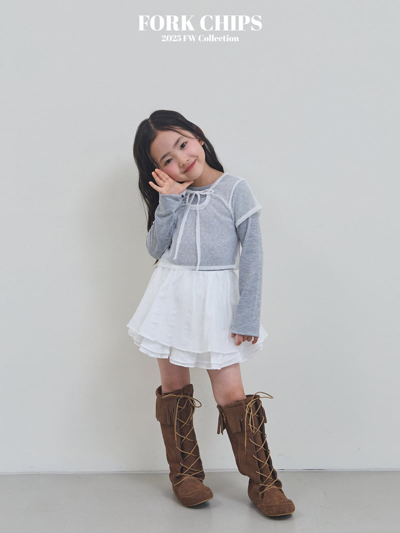 Fork Chips - Korean Children Fashion - #fashionkids - Paper Skirt - 3
