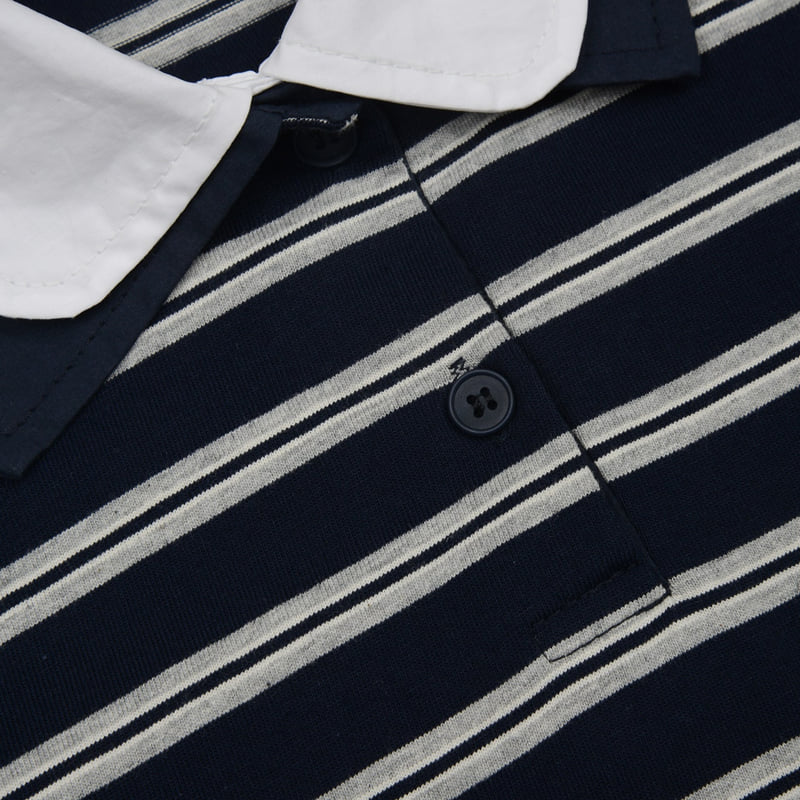 Fork Chips - Korean Children Fashion - #kidsshorts - Bold Collar Tee - 11