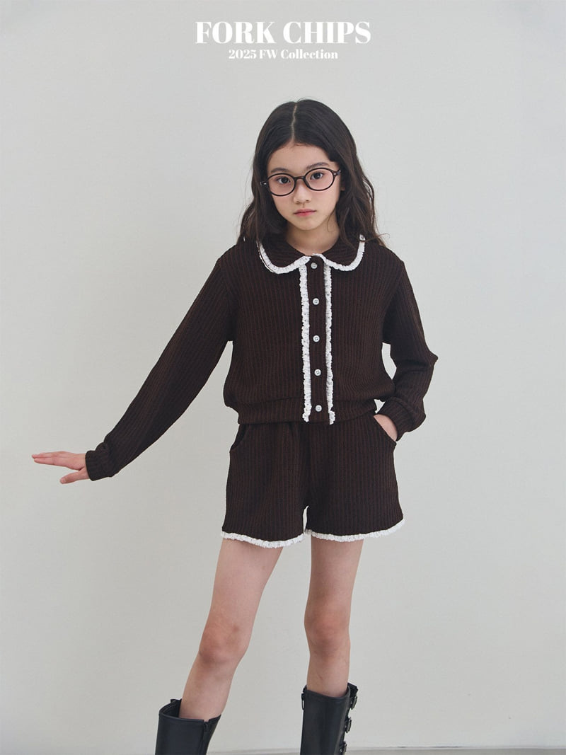 Fork Chips - Korean Children Fashion - #kidsshorts - Cozy Half Pants