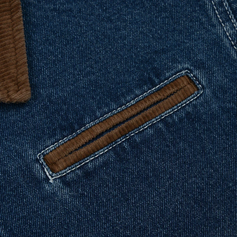 Fork Chips - Korean Children Fashion - #kidsshorts - Crew Denim Jacket - 10