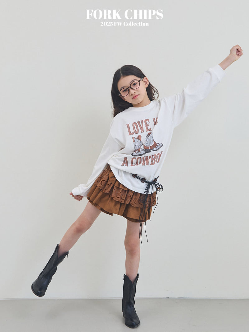 Fork Chips - Korean Children Fashion - #kidsshorts - Bohemian Skirt - 6