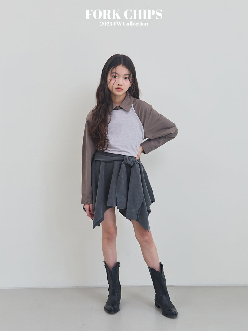 Fork Chips - Korean Children Fashion - #kidsshorts - Soft Bustier
