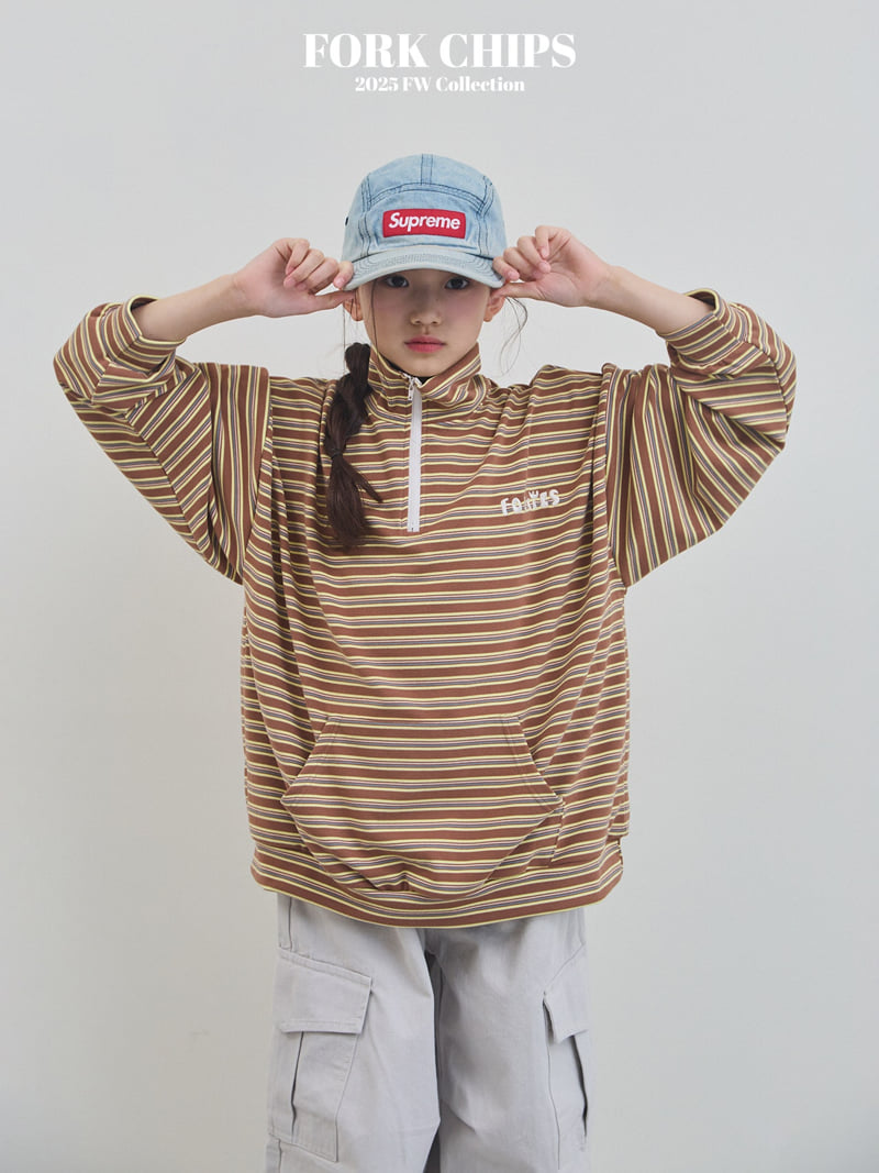Fork Chips - Korean Children Fashion - #kidsstore - Mellow Half Zip-up - 8