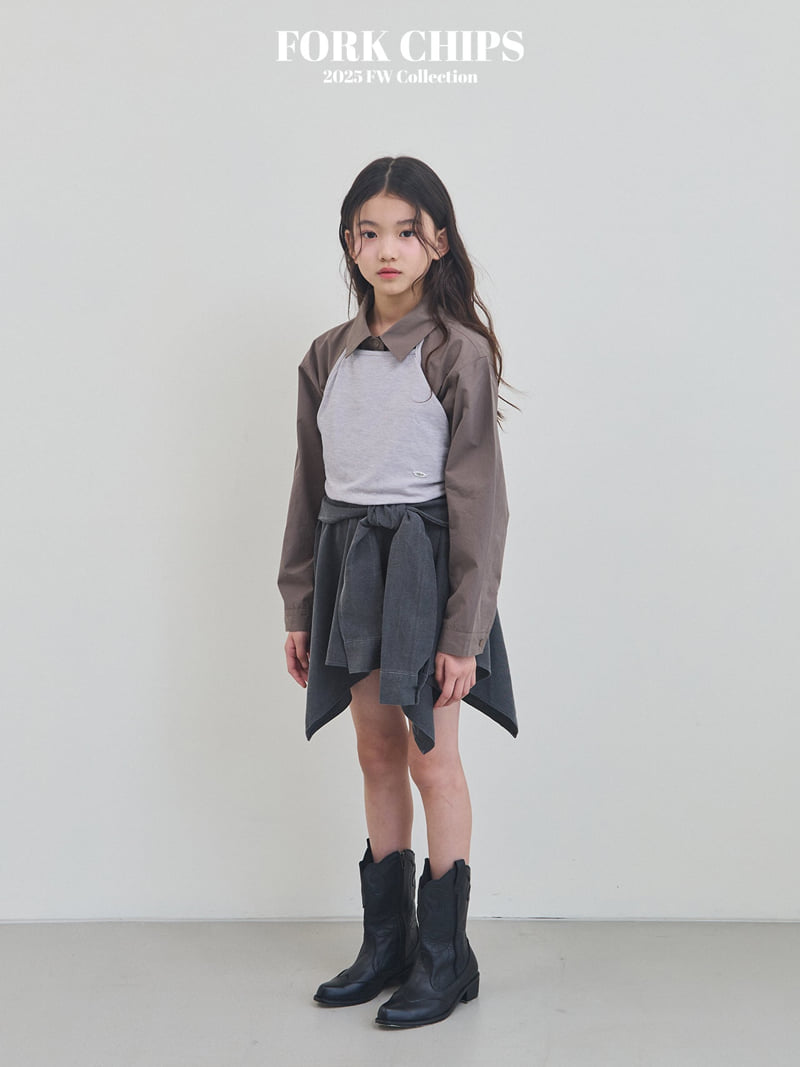 Fork Chips - Korean Children Fashion - #kidsstore - Hershey Label Shirt - 6