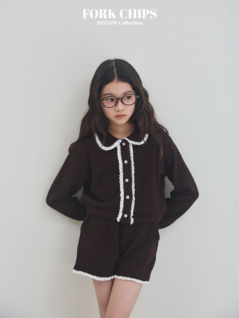 Fork Chips - Korean Children Fashion - #kidsstore - Cozy Knit Cardigan