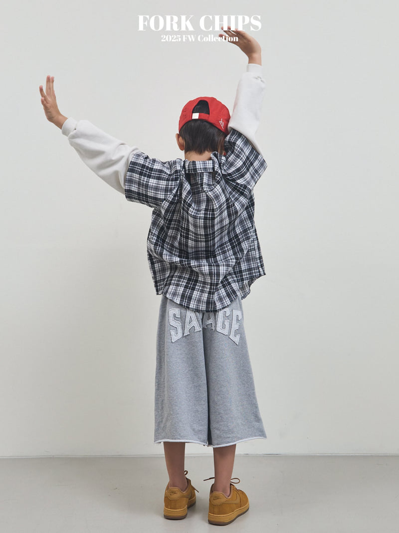 Fork Chips - Korean Children Fashion - #kidsstore - Savage Half Pants