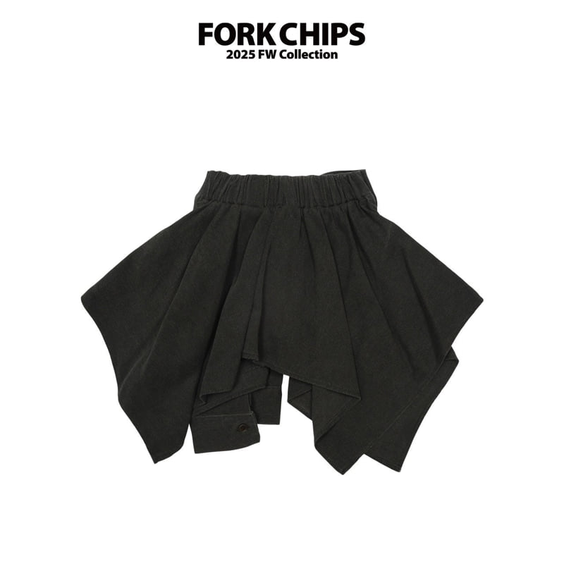 Fork Chips - Korean Children Fashion - #kidsstore - Tie Waist Skirt - 9