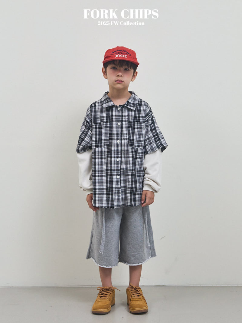 Fork Chips - Korean Children Fashion - #kidzfashiontrend - Savage Half Pants - 2
