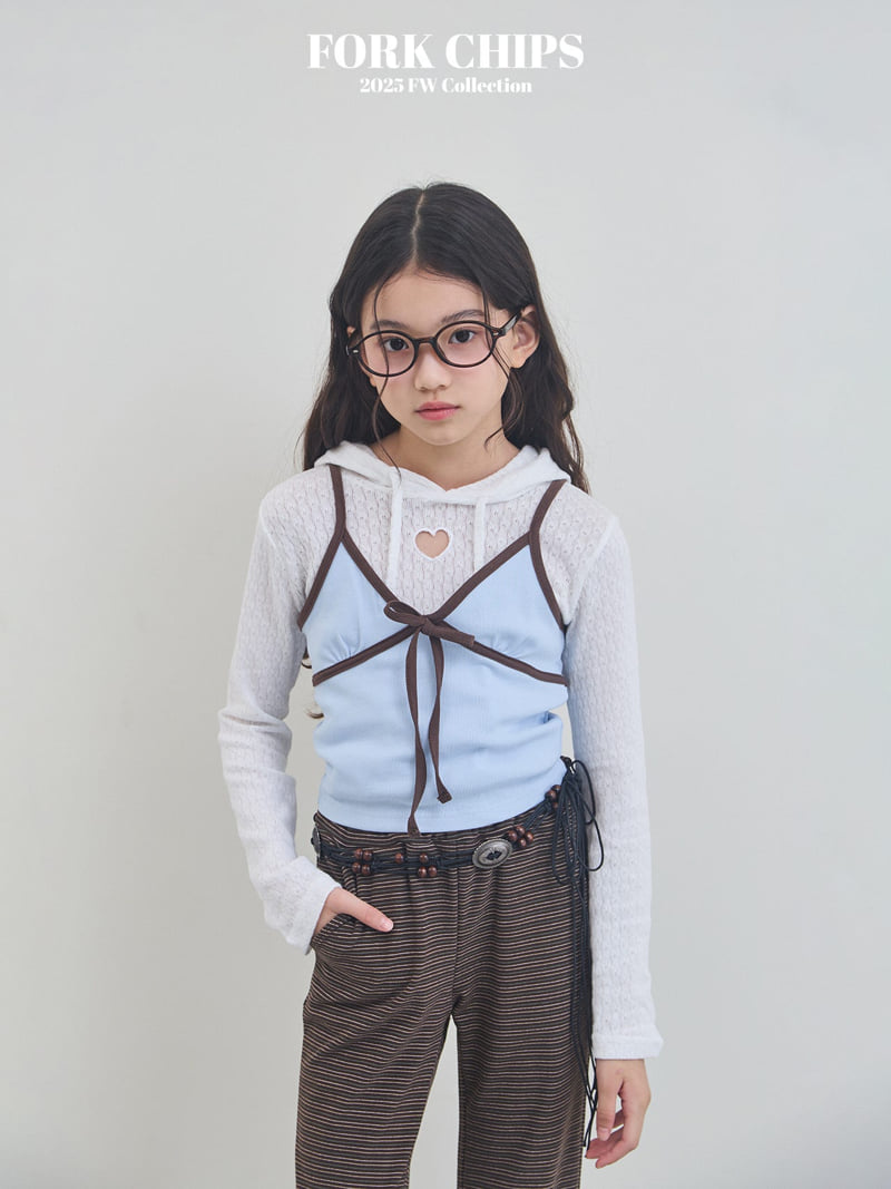 Fork Chips - Korean Children Fashion - #kidzfashiontrend - Butter Ribbed Sleeveless - 2