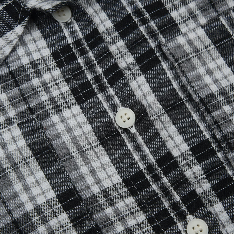 Fork Chips - Korean Children Fashion - #littlefashionista - Washed Check Shirt - 10