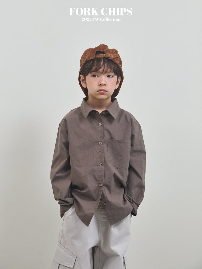 Fork Chips - Korean Children Fashion - #littlefashionista - Hershey Label Shirt - 9
