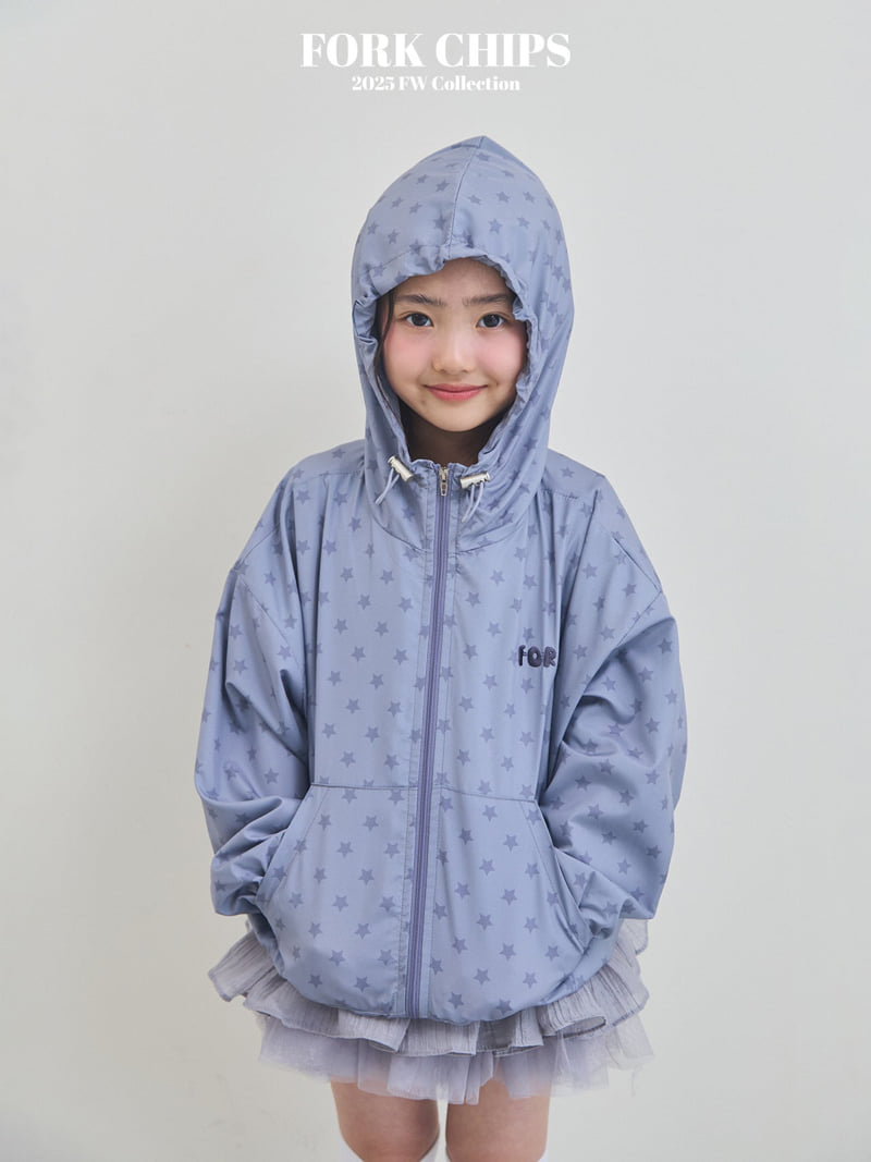 Fork Chips - Korean Children Fashion - #littlefashionista - Star Wind Jacket - 2