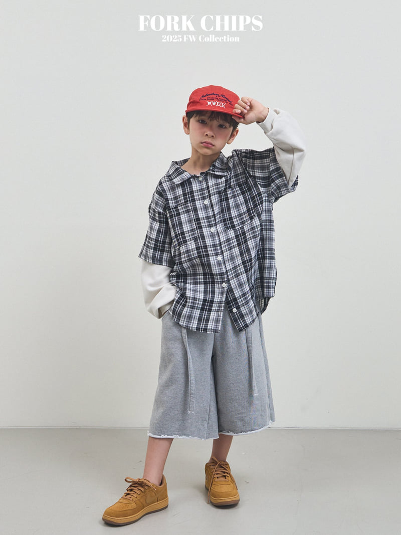 Fork Chips - Korean Children Fashion - #Kfashion4kids - Savage Half Pants - 4