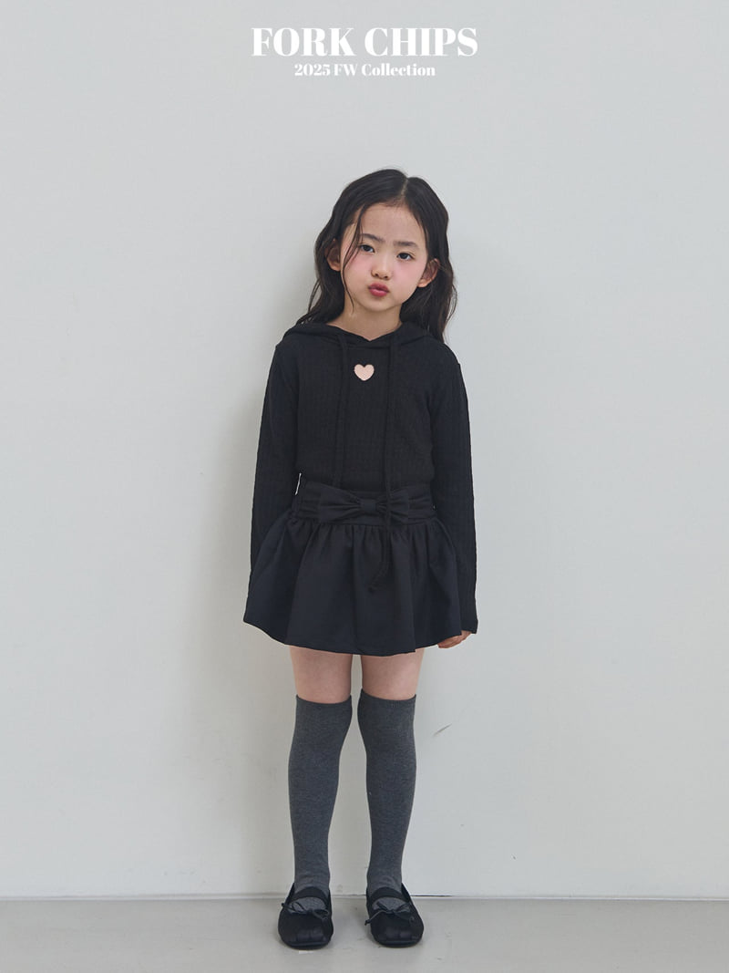 Fork Chips - Korean Children Fashion - #littlefashionista - Blerry Ribbon Skirt - 6
