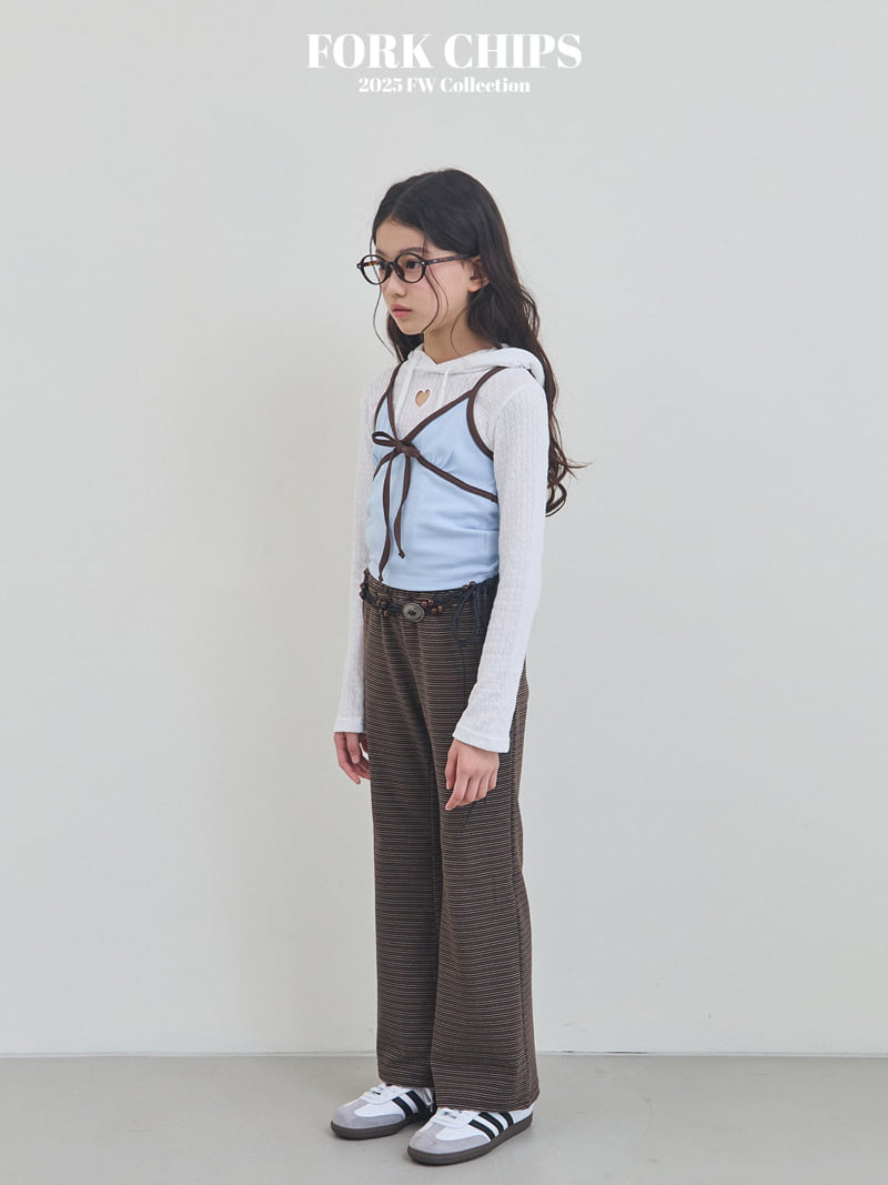 Fork Chips - Korean Children Fashion - #Kfashion4kids - Butter Ribbed Sleeveless - 4