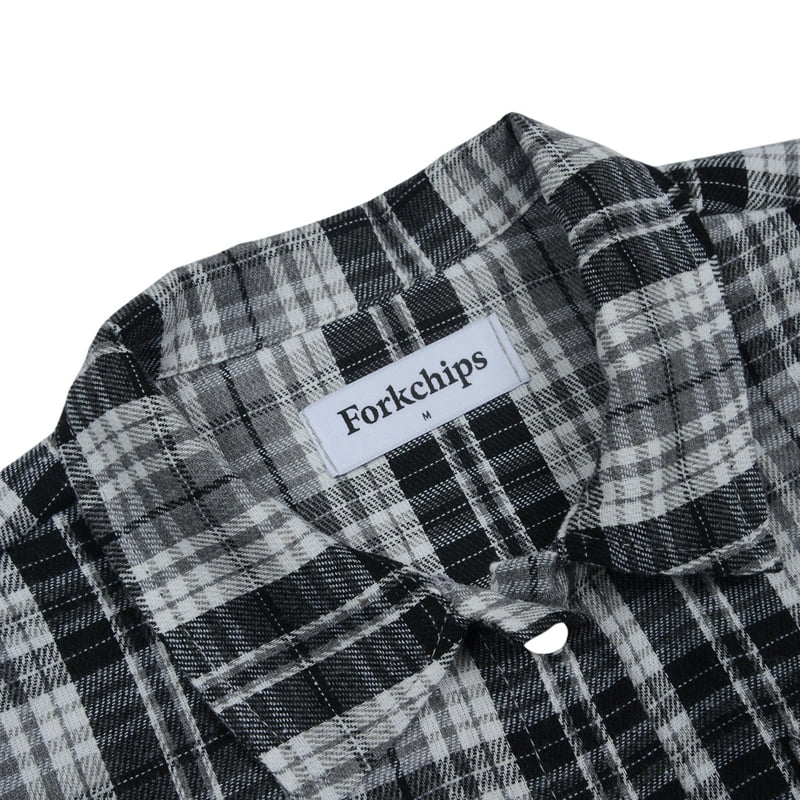 Fork Chips - Korean Children Fashion - #magicofchildhood - Washed Check Shirt - 11
