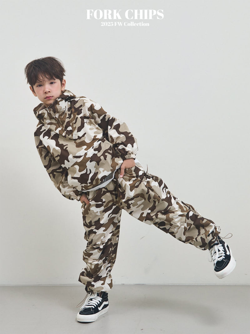Fork Chips - Korean Children Fashion - #magicofchildhood - Camo Cargo Pants - 7