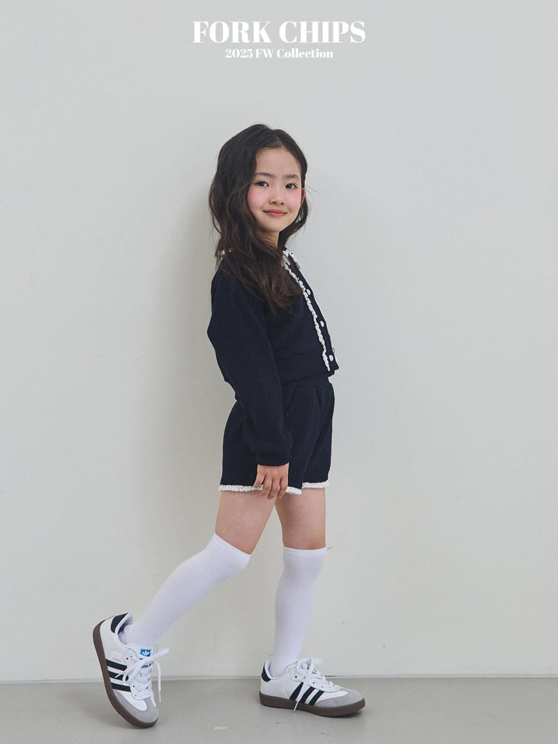 Fork Chips - Korean Children Fashion - #magicofchildhood - Cozy Half Pants - 6
