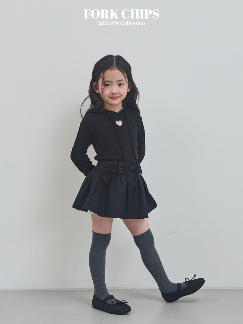 Fork Chips - Korean Children Fashion - #magicofchildhood - Blerry Ribbon Skirt - 7