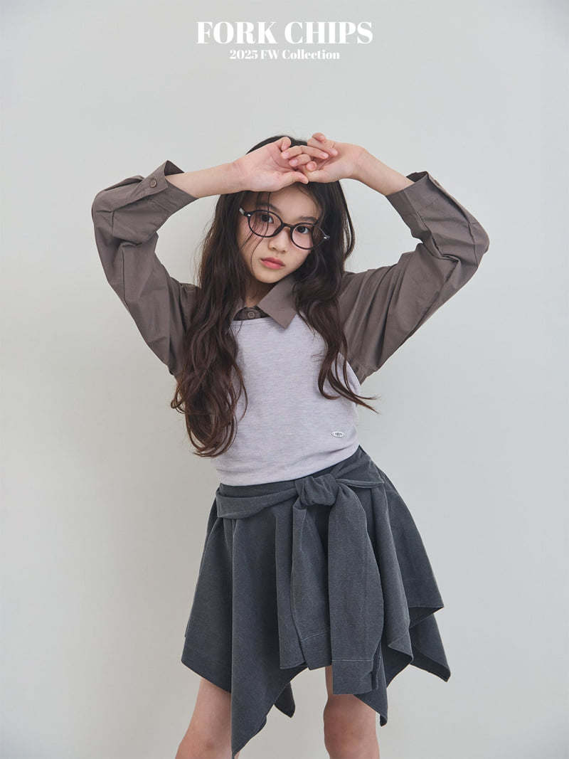 Fork Chips - Korean Children Fashion - #magicofchildhood - Soft Bustier - 6