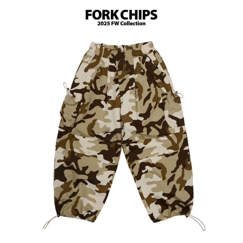 Fork Chips - Korean Children Fashion - #minifashionista - Camo Cargo Pants - 8