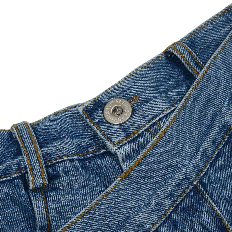 Fork Chips - Korean Children Fashion - #minifashionista - Kinder Denim Wrap Skirt - 11