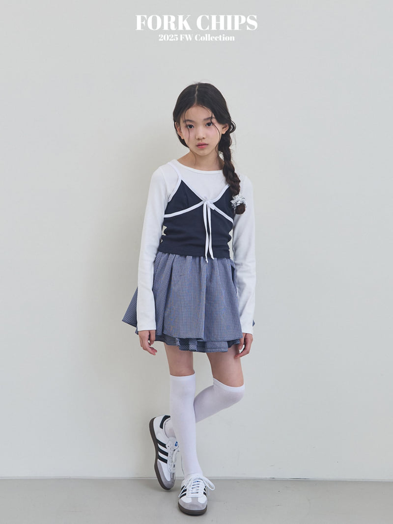 Fork Chips - Korean Children Fashion - #minifashionista - Butter Ribbed Sleeveless - 6