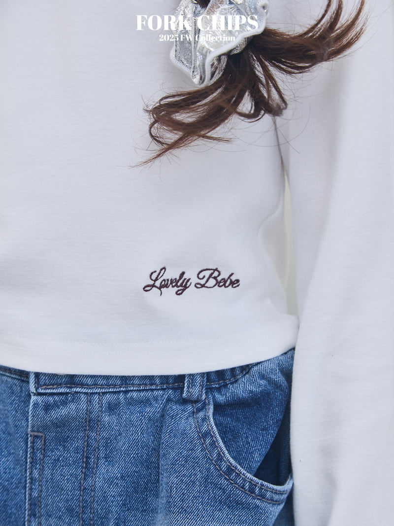 Fork Chips - Korean Children Fashion - #minifashionista - Bebe Ribbon Tee - 5