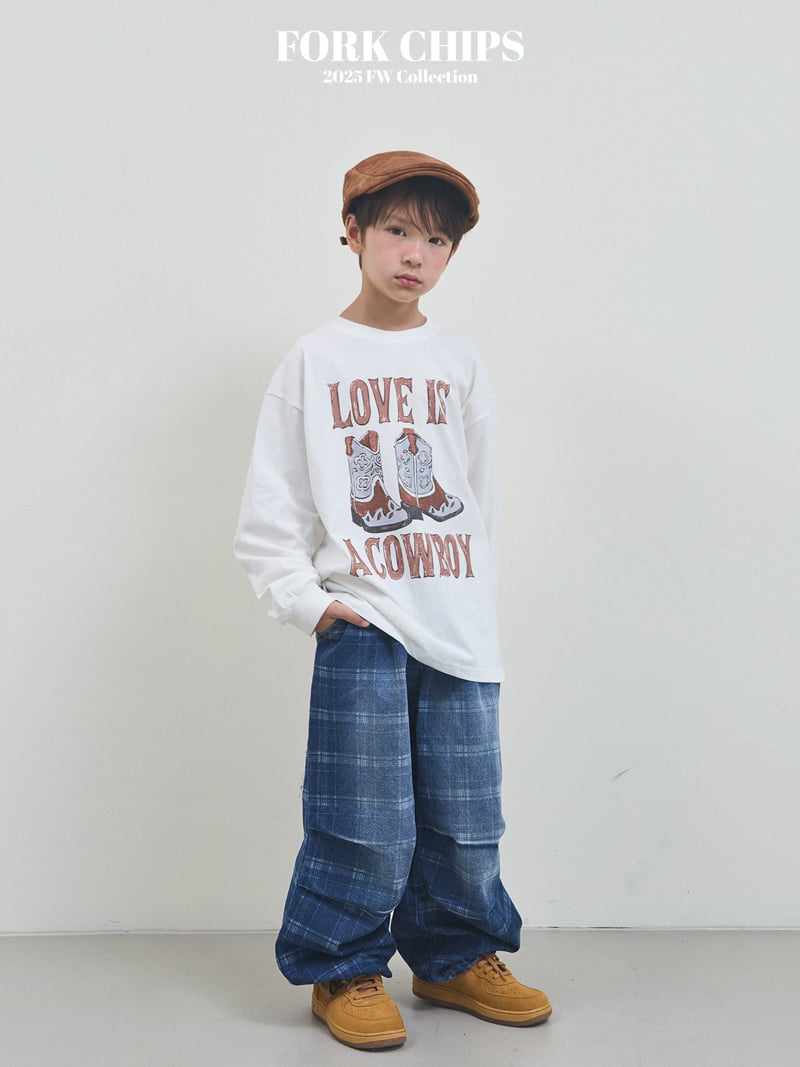 Fork Chips - Korean Children Fashion - #prettylittlegirls - Board Balloon Jeans - 3