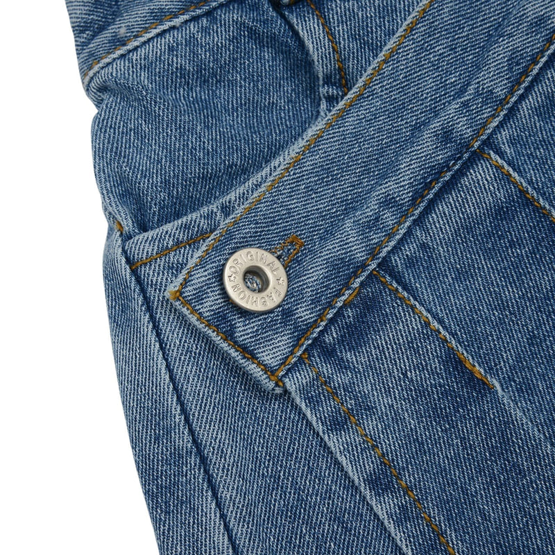 Fork Chips - Korean Children Fashion - #prettylittlegirls - Kinder Denim Wrap Skirt - 12