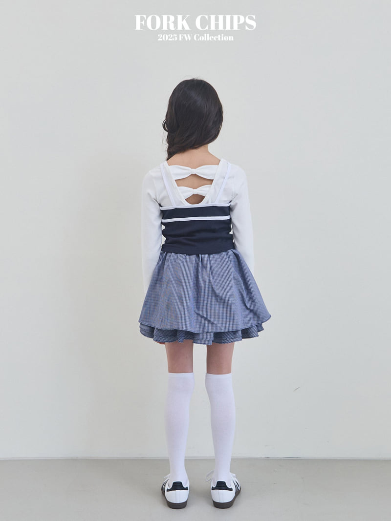 Fork Chips - Korean Children Fashion - #prettylittlegirls - Butter Ribbed Sleeveless - 7