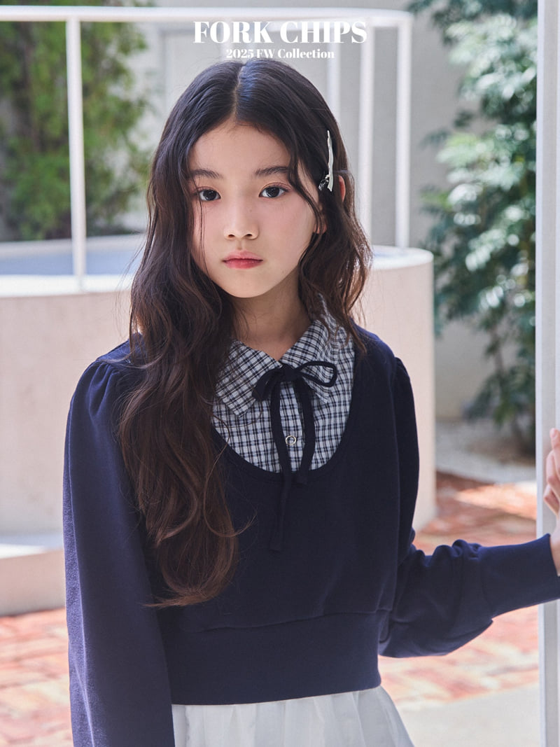 Fork Chips - Korean Children Fashion - #stylishchildhood - Preppy Sweatshirt - 2