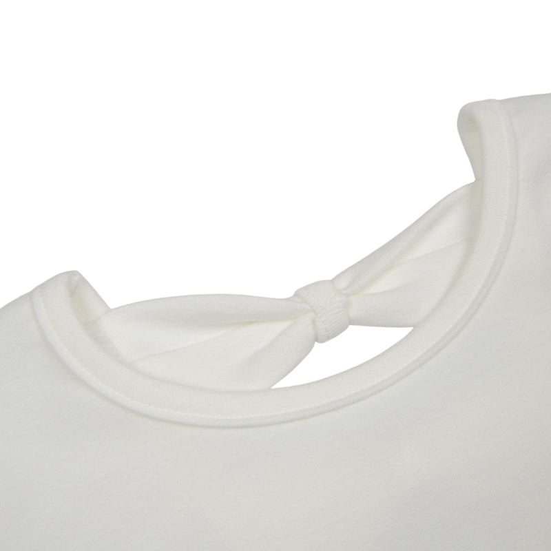 Fork Chips - Korean Children Fashion - #toddlerclothing - Bebe Ribbon Tee - 8