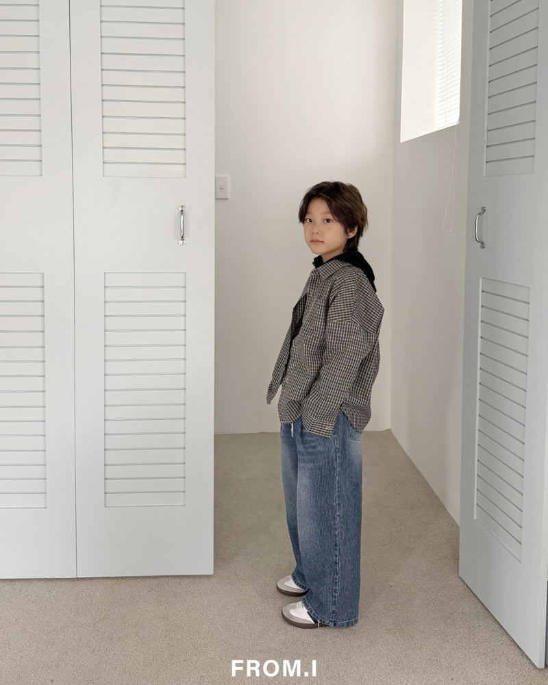 From I - Korean Children Fashion - #Kfashion4kids - String Corduroy Denim Pants - 11