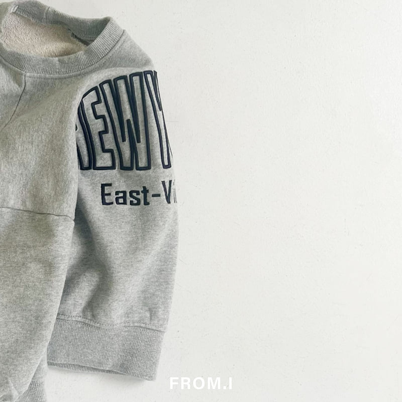 From I - Korean Children Fashion - #Kfashion4kids - New York Embossed Sweatshirt - 8