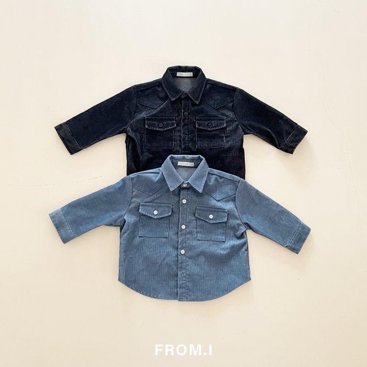 From I - Korean Children Fashion - #childofig - Indigo Shirt
