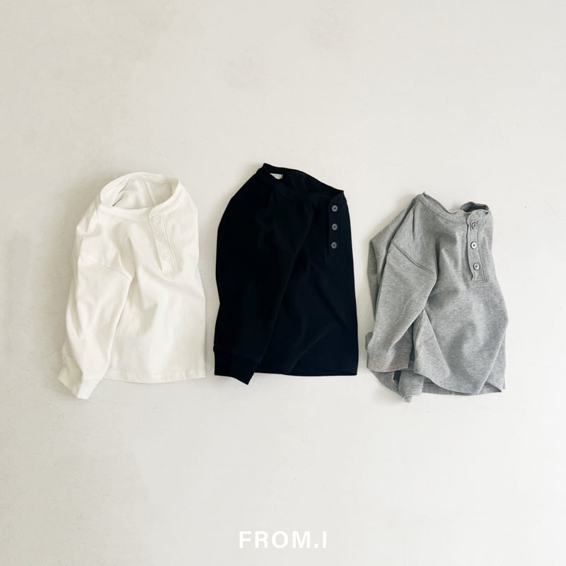 From I - Korean Children Fashion - #childofig - Henley Neck Tee