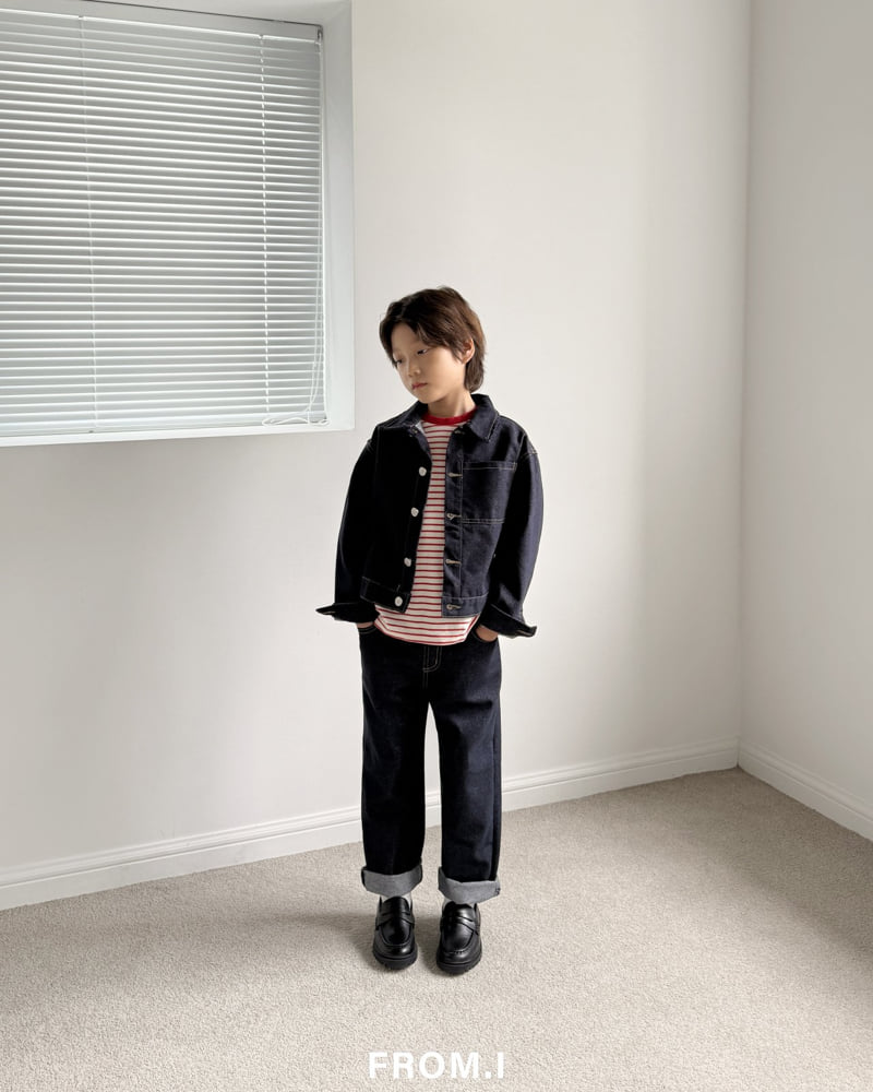 From I - Korean Children Fashion - #childrensboutique - Tapered Denim Pants - 10