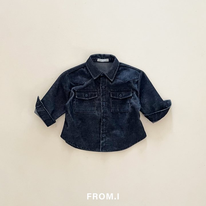 From I - Korean Children Fashion - #childrensboutique - Indigo Shirt - 3